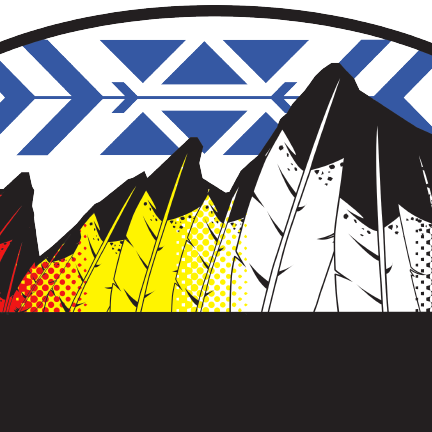 indigenous people's day imagery featuring feathers in the shape of flatirons